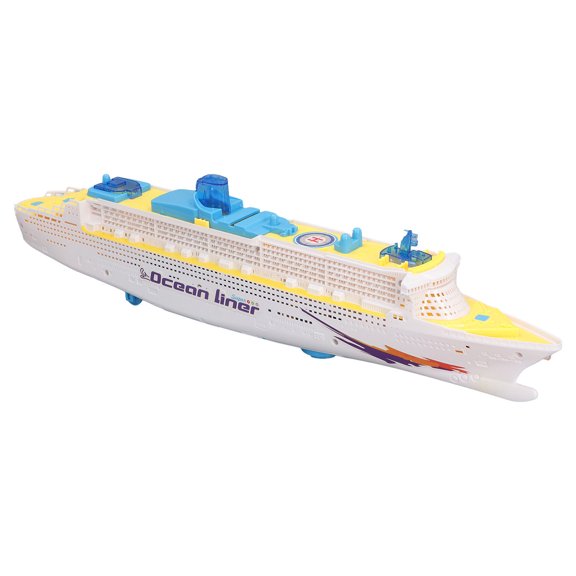 Modelo De Barco De Crucero Para Niños, Barco Transatlántico De Juguete Con Luz LED Eléctrica Para Interiores Para Niños Y Niñas
