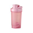 thumbnail image 2 of Botella de agua deportiva portátil 500ML | Taza para shaker de proteínas con báscula para mezclar, tapa abatible a prueba de fugas, agitador incorporado, boca grande fácil de limpiar | Gimnasio, 2 of 6