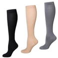 thumbnail image 3 of Calcetines de compresión atléticos, 3 pares de calcetines de compresión para mujer, calcetines de compresión para correr, probados profesionalmente, 3 of 8