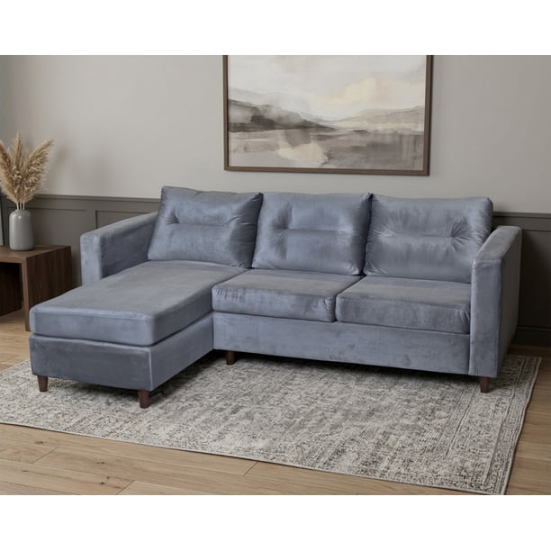 Sala Esquinera Avis Plata 3 Plazas Moderna y Cómoda 220 cm