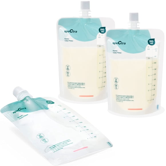 Kit DE Bolsas DE Almacenamiento DE Leche Materna Spectra Repuesto 30 Bolsas 200 ml