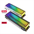 thumbnail image 3 of M.2 ARGB Radiador de Computadora 2280 SSD M2 Radiador PC RGB M.2 Nvme Enfriador Disipador de Efecto Abismo Sin Fin,Plata, 3 of 10