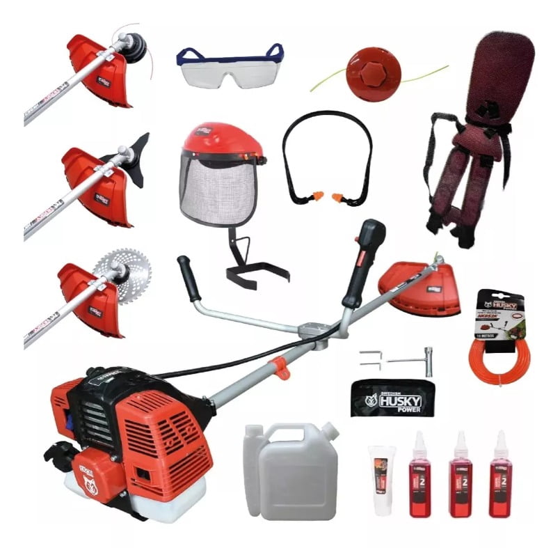 Desbrozadora Podadora 52cc 2.5hp Husky C/accesorio Hkd52plus