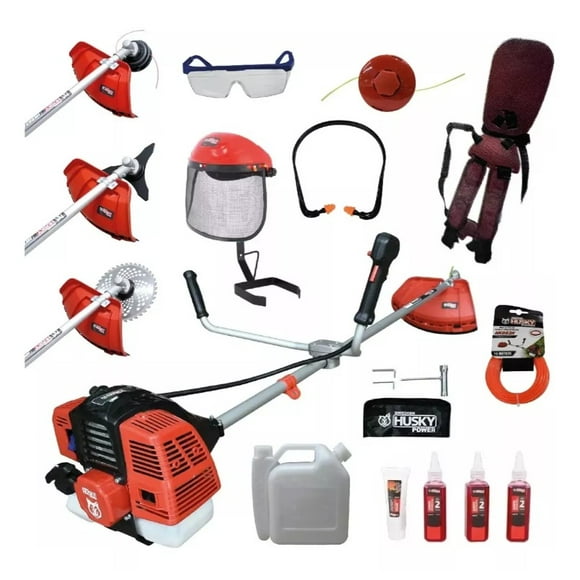 Desbrozadora Podadora 52cc 2.5hp Husky C/accesorio Hkd52plus