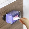 thumbnail image 1 of Amzcrzy Caja De Almacenamiento De Adornos Con Ventosa Al Vacío, Caja De Almacenamiento Montada En La Pared Para El Baño Del Hogar, Limpiador Facial Para Baño, Toallitas Húmedas Transparentes De Lujo, 1 of 5