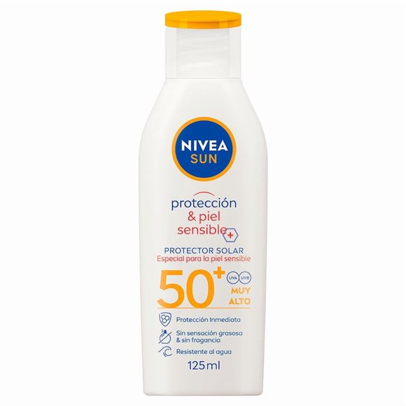 Bloqueador Nivea Sun Sensitive FPS 50+ 125 ml