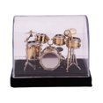 thumbnail image 1 of perfecl Mini Metal Drum Kit Collectible Tiny Drum Set Ornament Fine Craft Display Music Decor, 1 of 7