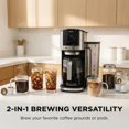 thumbnail image 2 of Cafetera Ninja DualBrew GP161 con jarra de acero inoxidable para 12 tazas, 2 of 9
