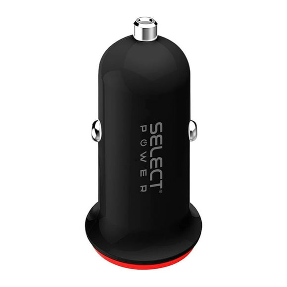 Cargador de Coche Select Power Doble Entrada Negro COC-SP