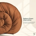 thumbnail image 2 of Dreamlab Edredón Acolchado para Toda Estación. Relleno de Microfibras Recubiertas con Gel. Lavado a Máquina. Usar como Edredón o con Funda Duvet. Hipoalergénico. (Naranja Quemado, Queen 223 x 223cm), 2 of 8