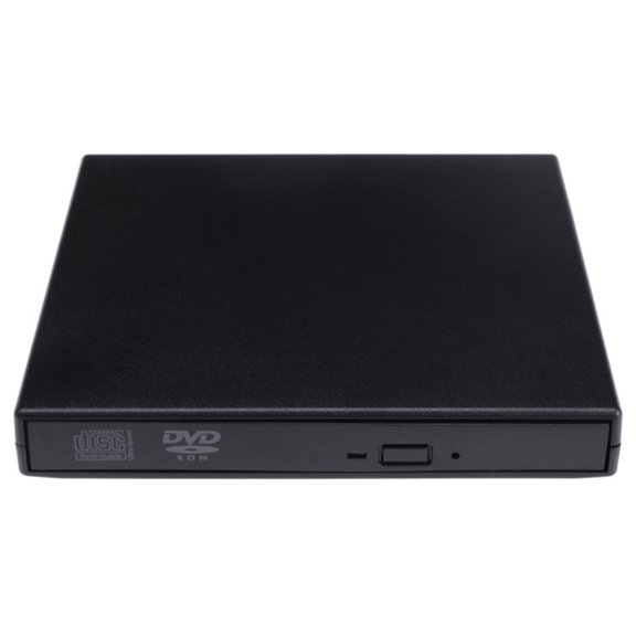 USB 2.0 Reproductor de CD / DVD ROM externo Unidad óptica Grabadora de DVD RW Lector Escritor Computadoras portátiles PC Windows 7/8/10 Advancent DZ7227-01B