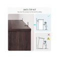 thumbnail image 4 of Estante de pared triangular de acero inoxidable de 24 pulgadas, capacidad 185 lb, comercial, con respaldo y soportes, 4 of 5