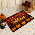 thumbnail image 4 of Amzcrzy Funda Nórdica, Sábana, Funda De Almohada De Satén, Tapete De Bienvenida De Otoño, Patrón De Calabaza, Absorbente Y Para Su Entrada, Toallas De Baño, Manta Con Peso, Tapiz De Pared, 4 of 8
