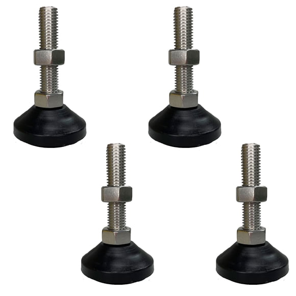 Pata Niveladora Antiderrapante Industrial M10 x 80 (4pzas)