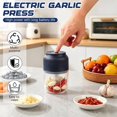 thumbnail image 4 of VIONEXIA MiniBlend Pro Chopper, Ajo Eléctrico Chopper, Mini Procesador de Alimentos Inalámbrico de 400ml con 6 Cuchillas de Acero Inoxidable, Picadora de Alimentos Recargable por USB para Ajo,, 4 of 7