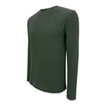 thumbnail image 3 of Playera George Talla G Cuello Redondo Manga Larga Lisa Verde Militar, 3 of 4