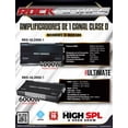 thumbnail image 4 of Amplificador Monoblock Rock Series Rks-ul3000.1 6000 Watts Clase D Competencia Spl Rock Series RKSUL30001, 4 of 12