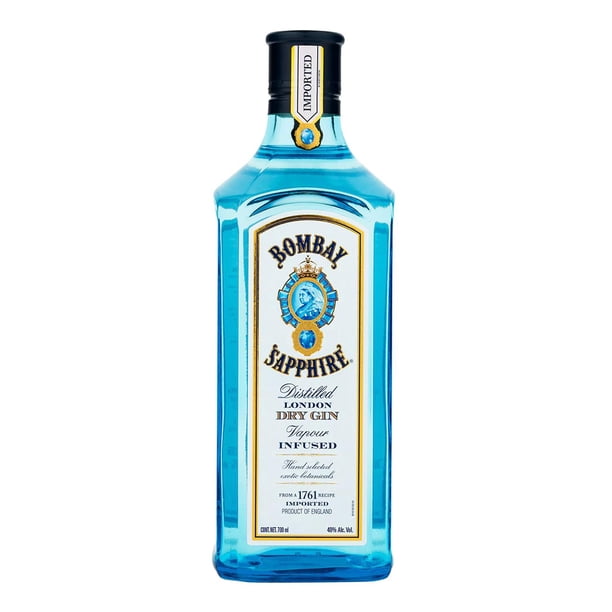 Paquete de 3 Ginebra Bombay Sapphire 700 ml Bombay