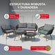 thumbnail image 4 of Juego de Muebles de Jardin Jardimex Rattan 5 Pz Doble Mesa Negro, 4 of 7