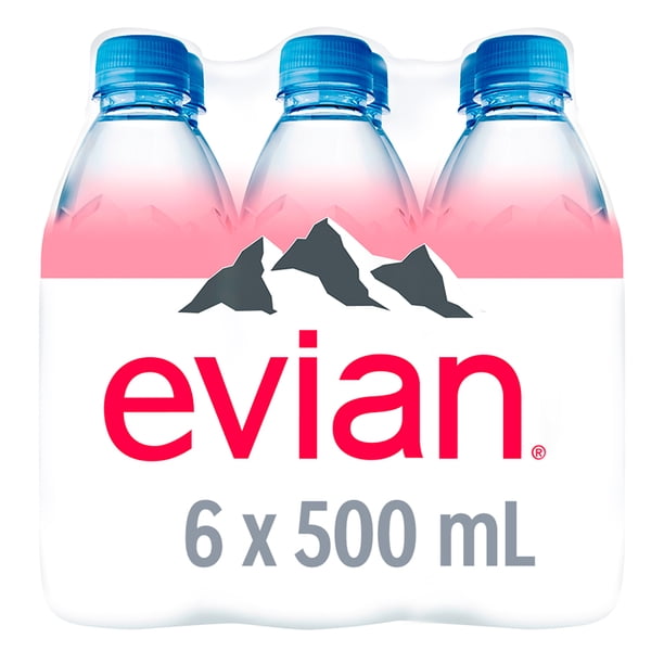 Imagen 5 de Agua mineral  natural Evian 6 botellas con 500 ml c/u