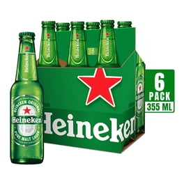 Cerveza clara Heineken 6 botellas de 355 ml c/u