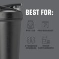 thumbnail image 4 of BlenderBottle Strada Sleek Shaker Cup para botellas de agua, 750 ml, color negro, 4 of 5