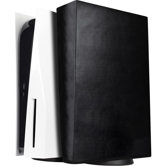 Cubierta Antipolvo para Playstation 5 | Protector Impermeable con Interior Afelpado para PS5 | Funda de Vinil Color Negro de Máxima Resistencia | A prueba de polvo, rasguños y agua.