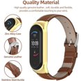 thumbnail image 2 of Correa De Cuero Con Acero Inoxidable Unisex Para Smart Watch Xiaomi Compatible Con Mi Band 6 / 5 / 4 / 6, 2 of 4