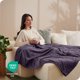 thumbnail image 4 of Bare Home Manta de Felpa de Microfibra 300 G/M², Suave y Afelpada, Tamaño Twin/Twin XL, Color Berenjena, 4 of 7