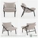 thumbnail image 1 of Silla de Metal Zinus Ada con Cojines de Memory Foam Color Beige, 1 of 6