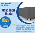 thumbnail image 2 of Dormez zzz Base Box de Madera en Tapiz linato Oxford Gris Matrimonial para Cama Matrimoniales, 2 of 4
