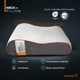 thumbnail image 3 of Almohada Dreamlab Neck+ Soporte Cervical 2 Pack Memory Foam con Gel Hipoalergénica Tamaño Estándar, 3 of 6