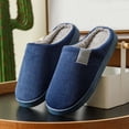thumbnail image 4 of Pantuflas de algodón para uso doméstico | Zapatillas cálidas para parejas | Zapatos sin cordones para caminar, tanto para mujeres como para hombres, 4 of 7
