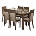 thumbnail image 1 of Juego de Comedor Madesa Jaíne Mesa Tablero de Madera con 6 Sillas Marrón/Crema Madesa con 6 Sillas, 1 of 9