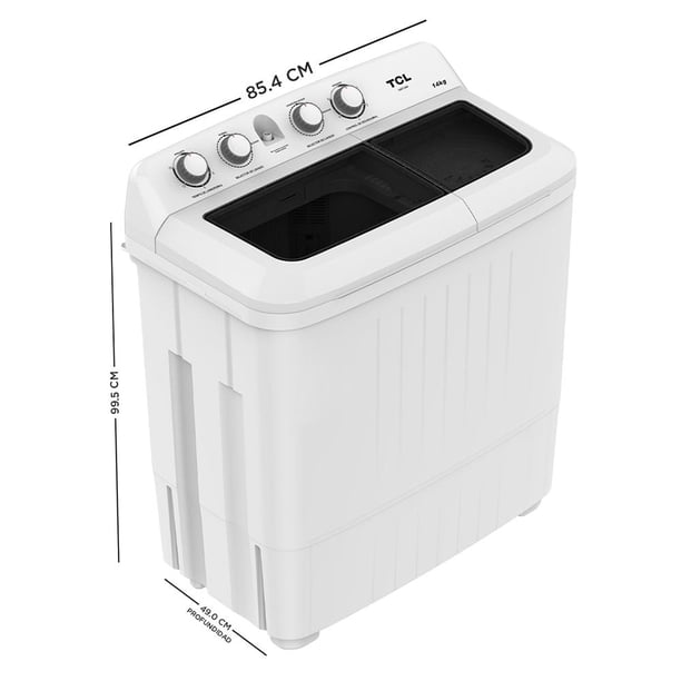Imagen 3 de Lavadora TCL Semiautomática de 2 Tinas 14 Kg