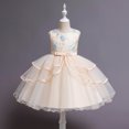 thumbnail image 2 of Vestido Para Niñas, Ropa Para Niñas Pequeñas, Vestido De Princesa Sin Mangas De Encaje Para Niños Pequeños, Vestido De Fiesta De Tul, Ropa De Cosplay Beige Odeerbi  LM103-1257, 2 of 9