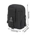 thumbnail image 2 of Riñonera táctica MOLLE | Bolsa para teléfono de 15 cm | Nailon 800D resistente al agua | Cremallera de grado militar y hebilla ajustable | Accesorio para deportes y equipo al aire libre, 2 of 4