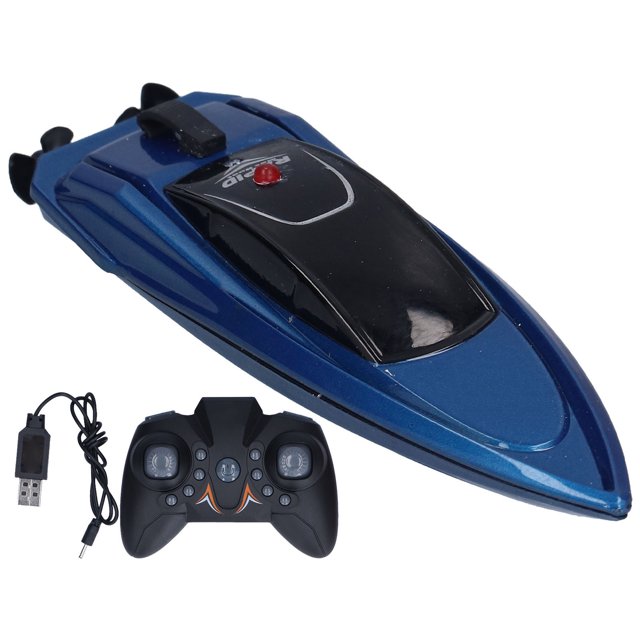 Lancha rápida de control remoto, barco de control remoto Barco de control remoto UV para niños Barco de control remoto eléctrico Experiencia incomparable