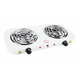 Parrilla Eléctrica Xtellar 2 Quemadores Acero Inoxidable Color Blanco