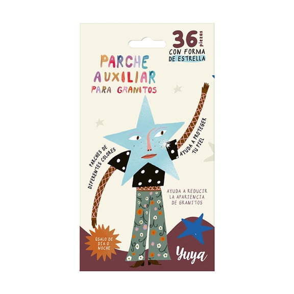 Parche Antigranitos Yuya Estrella 24 Piezas