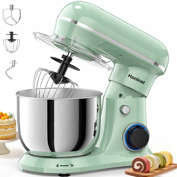 Batidora de Pedestal Planetaria Honinst 10 Velocidades Uso Doméstico Tazón de 4QT