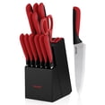 thumbnail image 1 of Juego de cuchillos Hecef Juego de cuchillos de cocina 13 piezas Con afilador inoxidables, 1 of 9