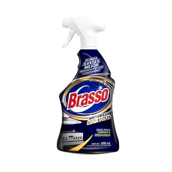 Limpiador desengrasante Brasso Max Plus para cocina atomizador 600 ml