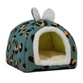 thumbnail image 2 of Cama para gatos Cama para gatos Autocalentable Interior Dormir Dormir Acogedor Perrera Nido para gatos Semi Azul, 2 of 9