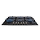 thumbnail image 1 of Parrilla de gas SUPRA Diamond Glass 6 quemadores 1 quemador DOBLE FLAMA cristal templado negro, 1 of 7