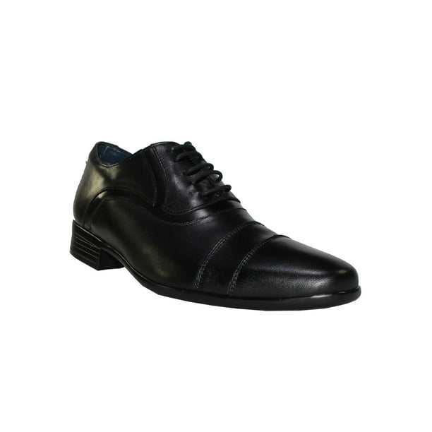 ZAPATO VESTIR CASUAL LEON HOMBRE CABALLERO NEGRO ATANADO 7003