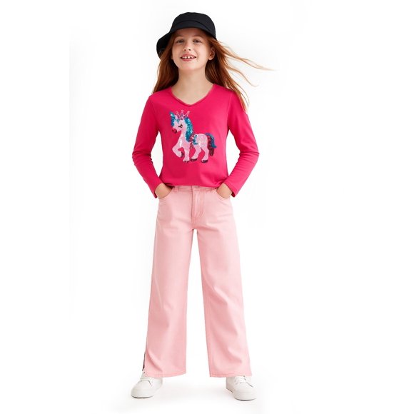 Blusa infantil de unicornio /Kids 992240 (Fiusha) fucsia M