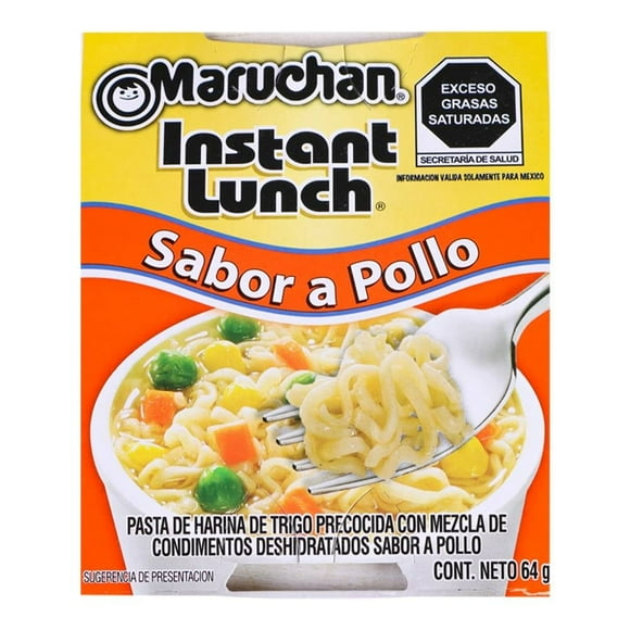 Sopa instantánea Maruchan Instant Lunch pollo 64 g