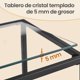 thumbnail image 5 of VASAGLE Mesa de Consola de 2 Niveles para Entrada, Vidrio Templado y Marco de Metal, 100.5 x 35.6 x 80 cm, Negro, 5 of 8