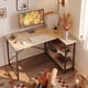 thumbnail image 1 of Escritorio forma l para computadora oficina estudio adultos Pinmoco D31OAK, 1 of 9